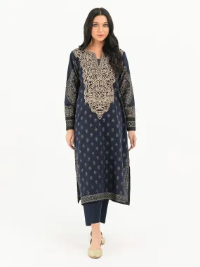 2 Piece Khaddar Suit-Embroidered (Pret)