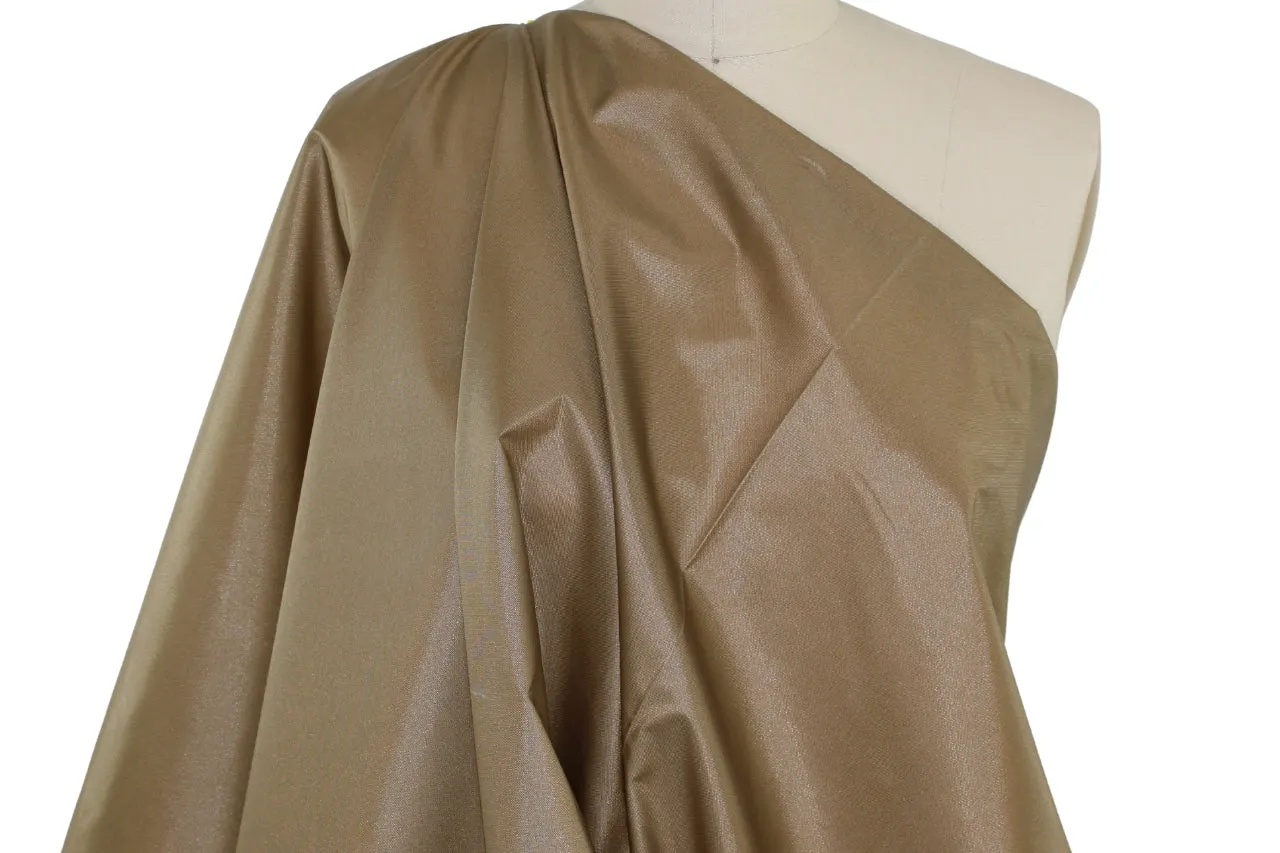 3  yards of Satin Finish Raincoating - Deep Tan