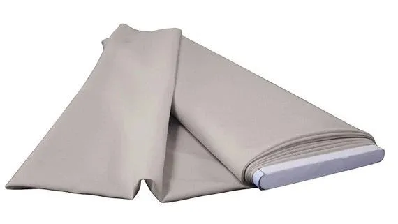 60" Wide Flat Fold Roll Polyester Poplin Fabric, 6 Yards Package