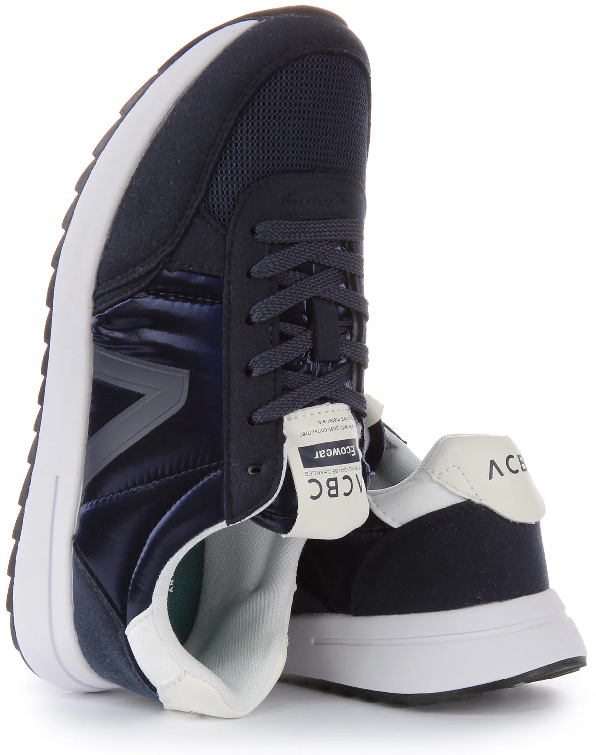 ACBC Lace up Trainers In Navy White