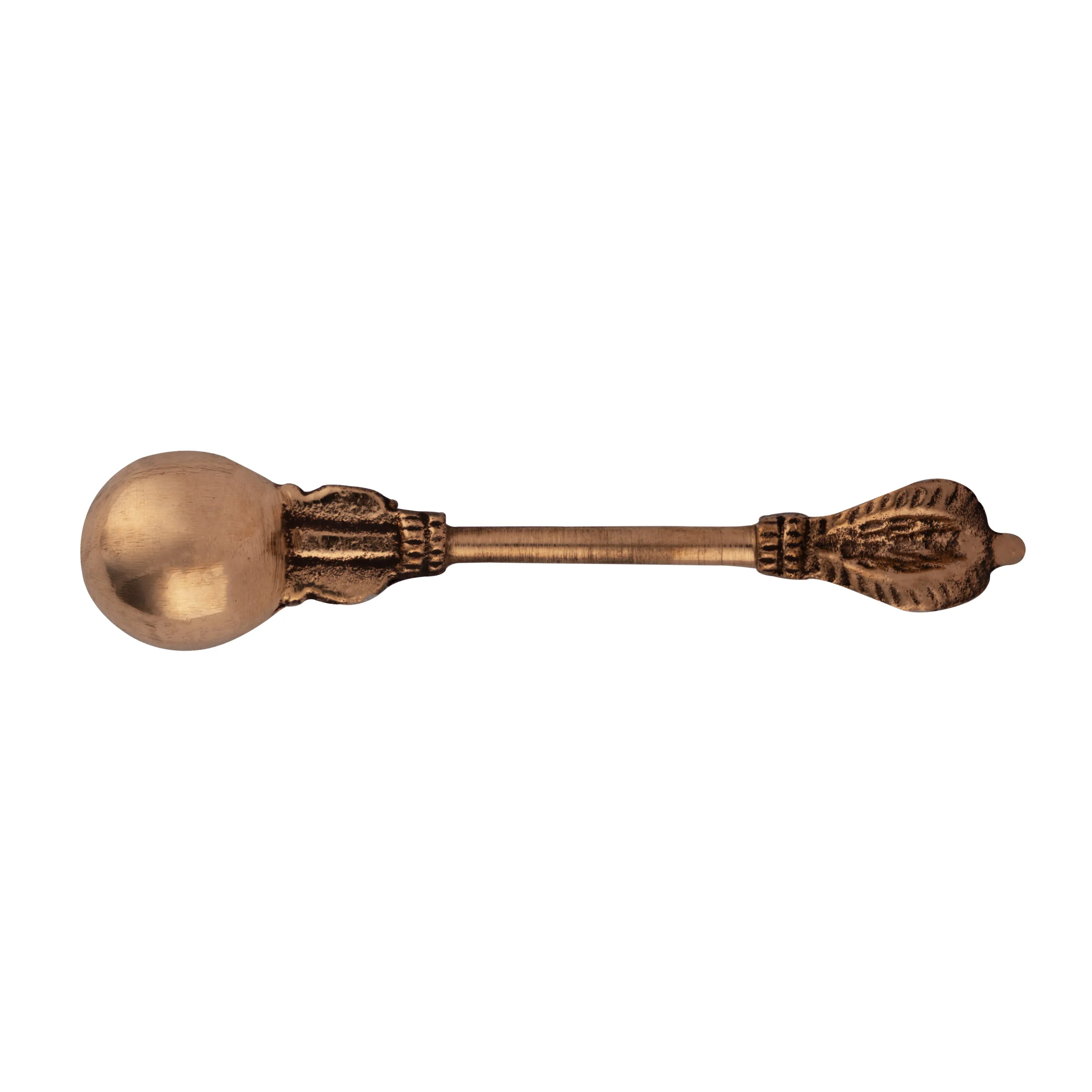 Achmani - 4.5 x 1 Inches | Copper Pali Spoon/ Achmani Spoon/ Nagam Handle Uddharani for Pooja