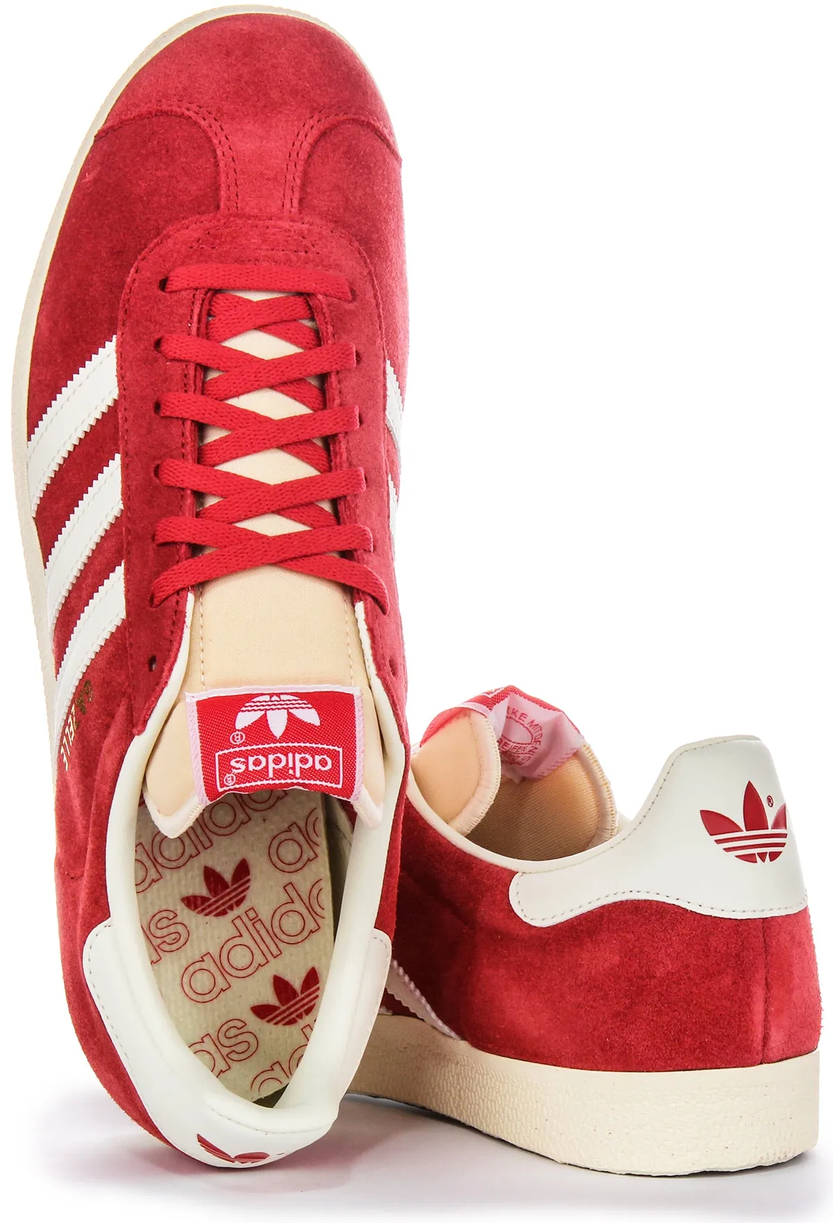 Adidas Gazelle In Red White For Men