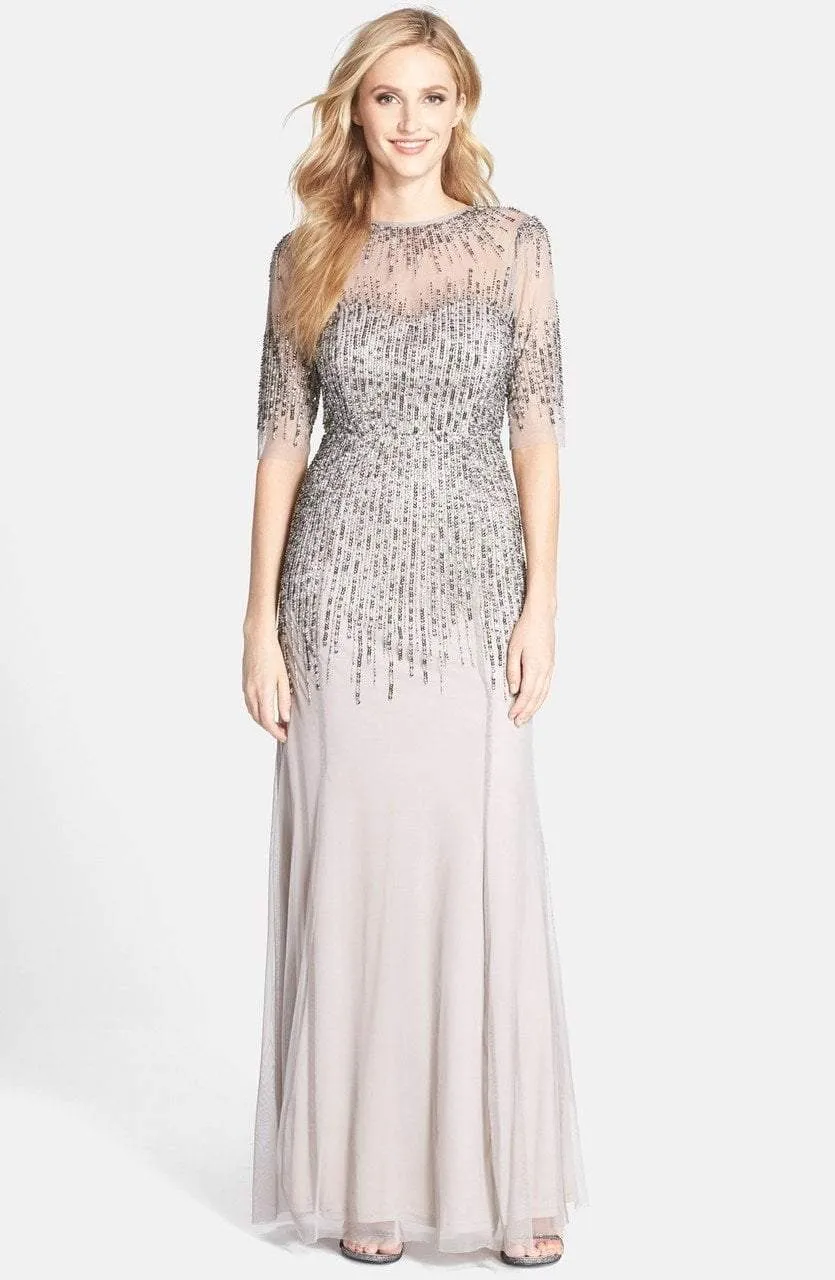 Adrianna Papell - 91896950 Embellished Illusion Jewel Sheath Gown