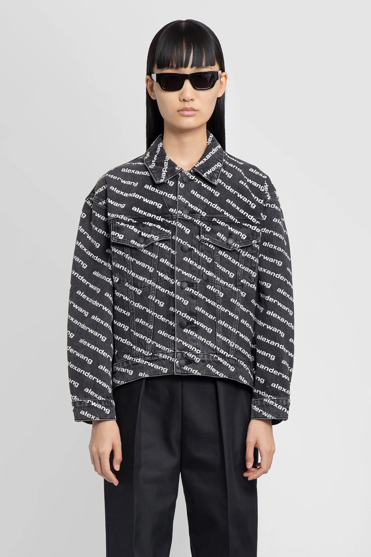 ALEXANDER WANG WOMAN GREY JACKETS