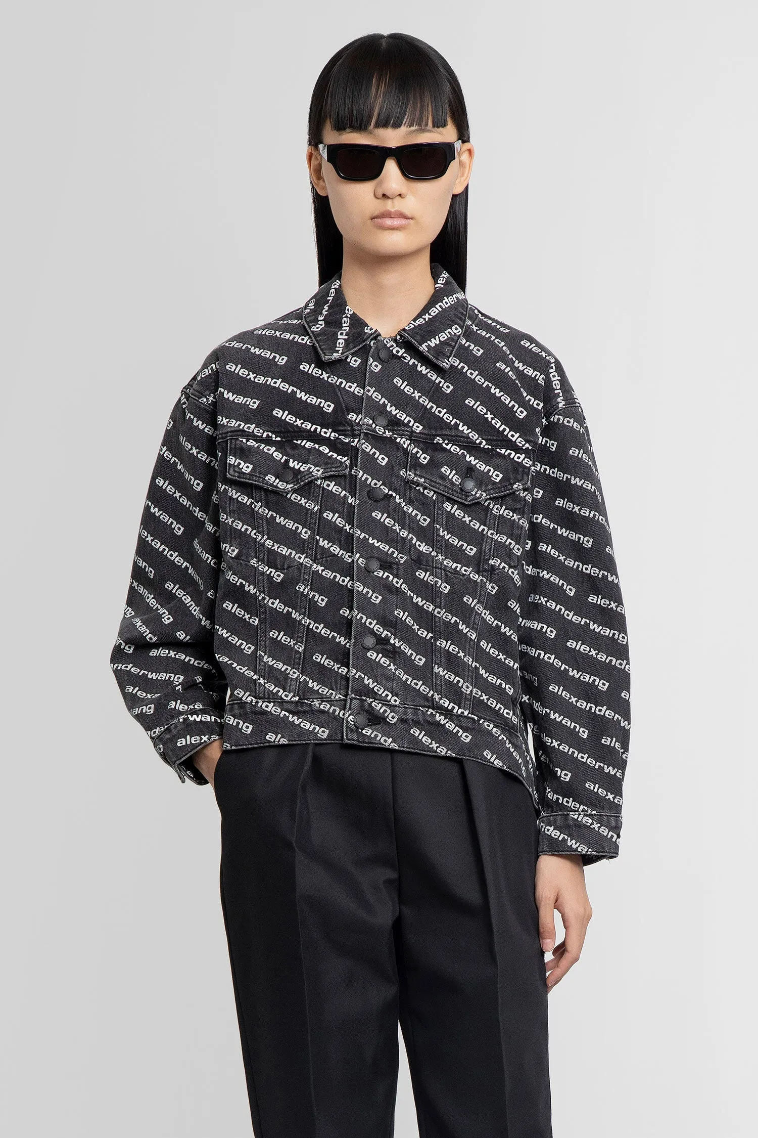 ALEXANDER WANG WOMAN GREY JACKETS