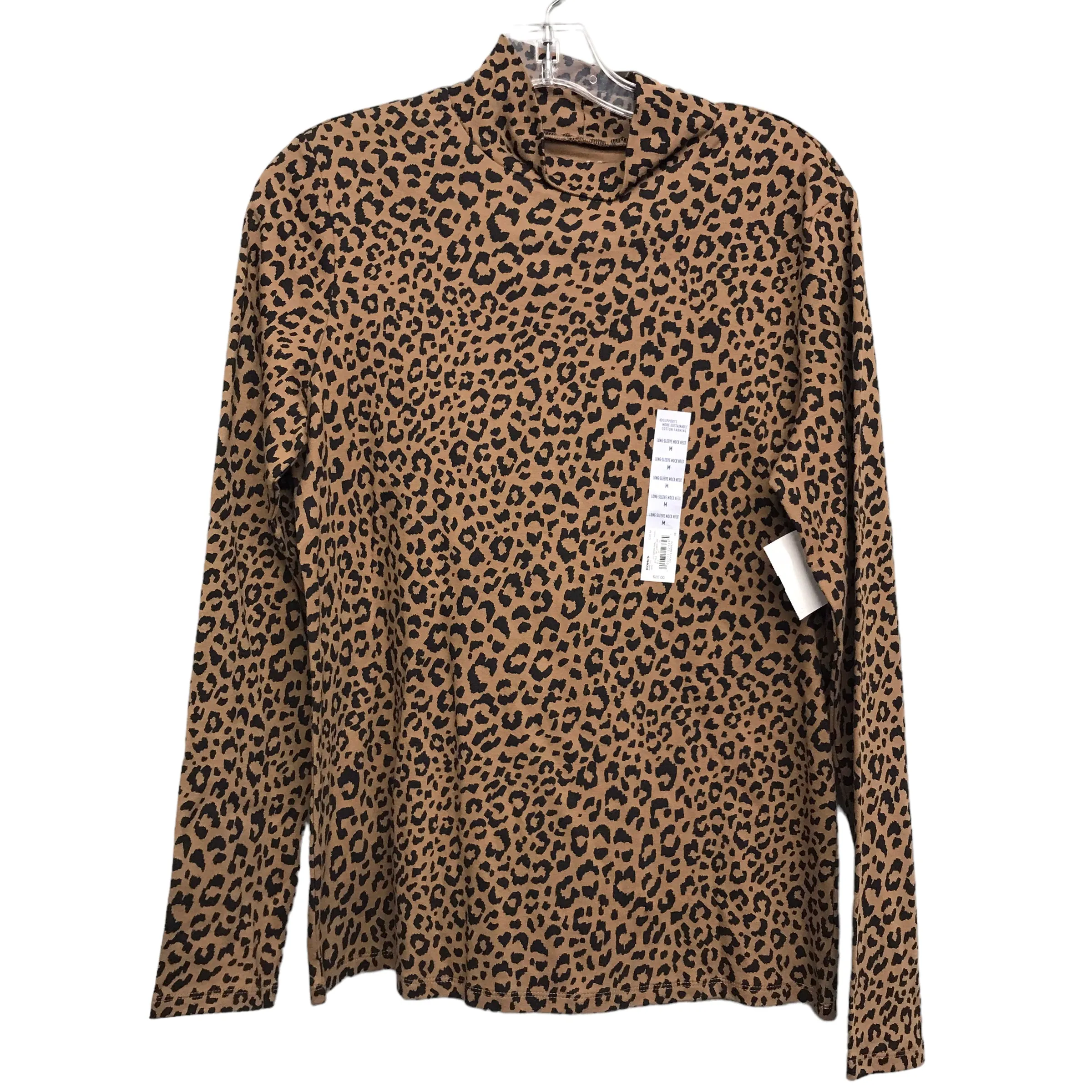 ANIMAL PRINT TOP LS BASIC by CROFT AND BARROW Size:M