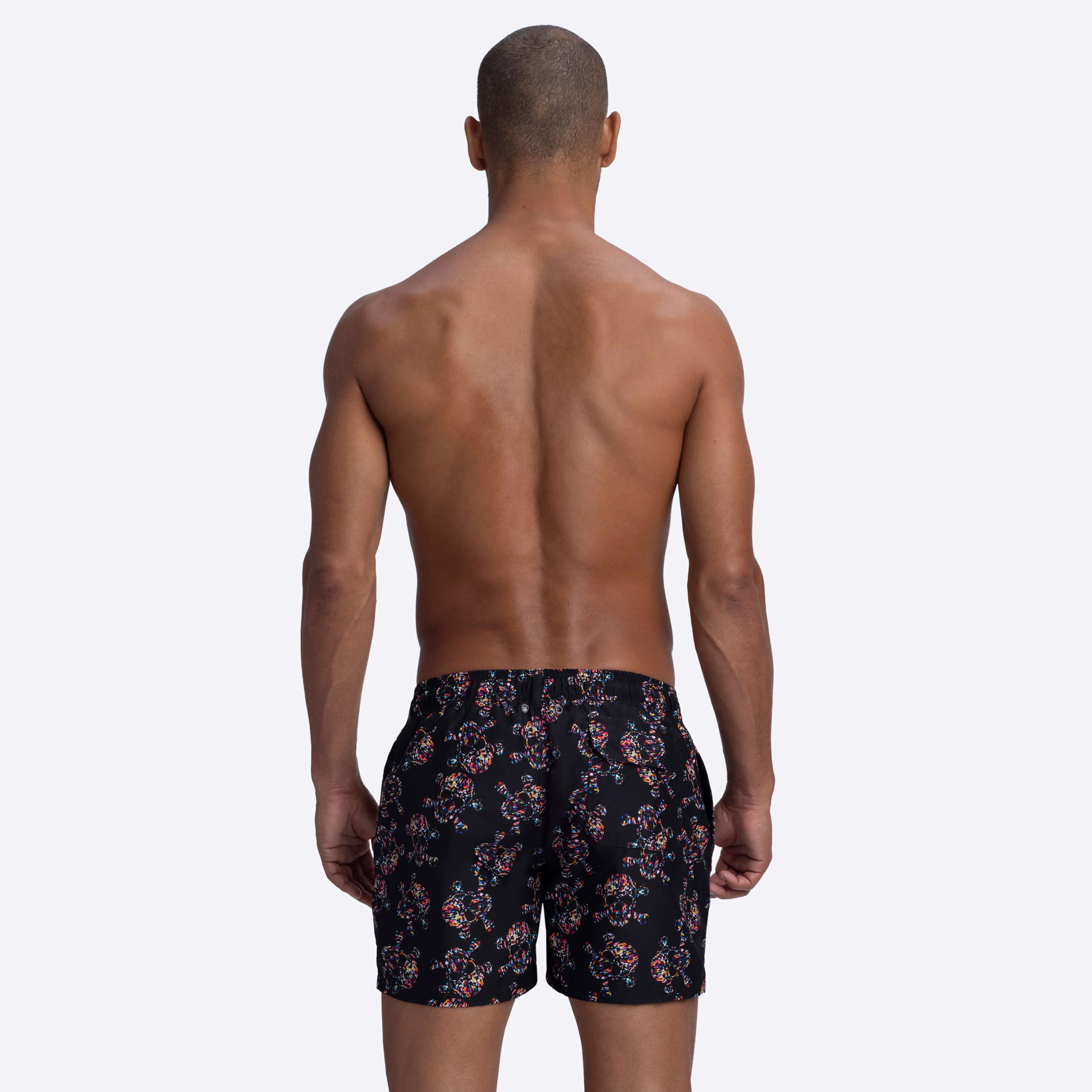 ARCHER Skull Print Swim Trunks