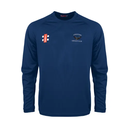 Arreton Cricket Club Junior's Navy Matrix V2 L/S Tee Shirt