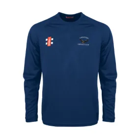 Arreton Cricket Club Junior's Navy Matrix V2 L/S Tee Shirt