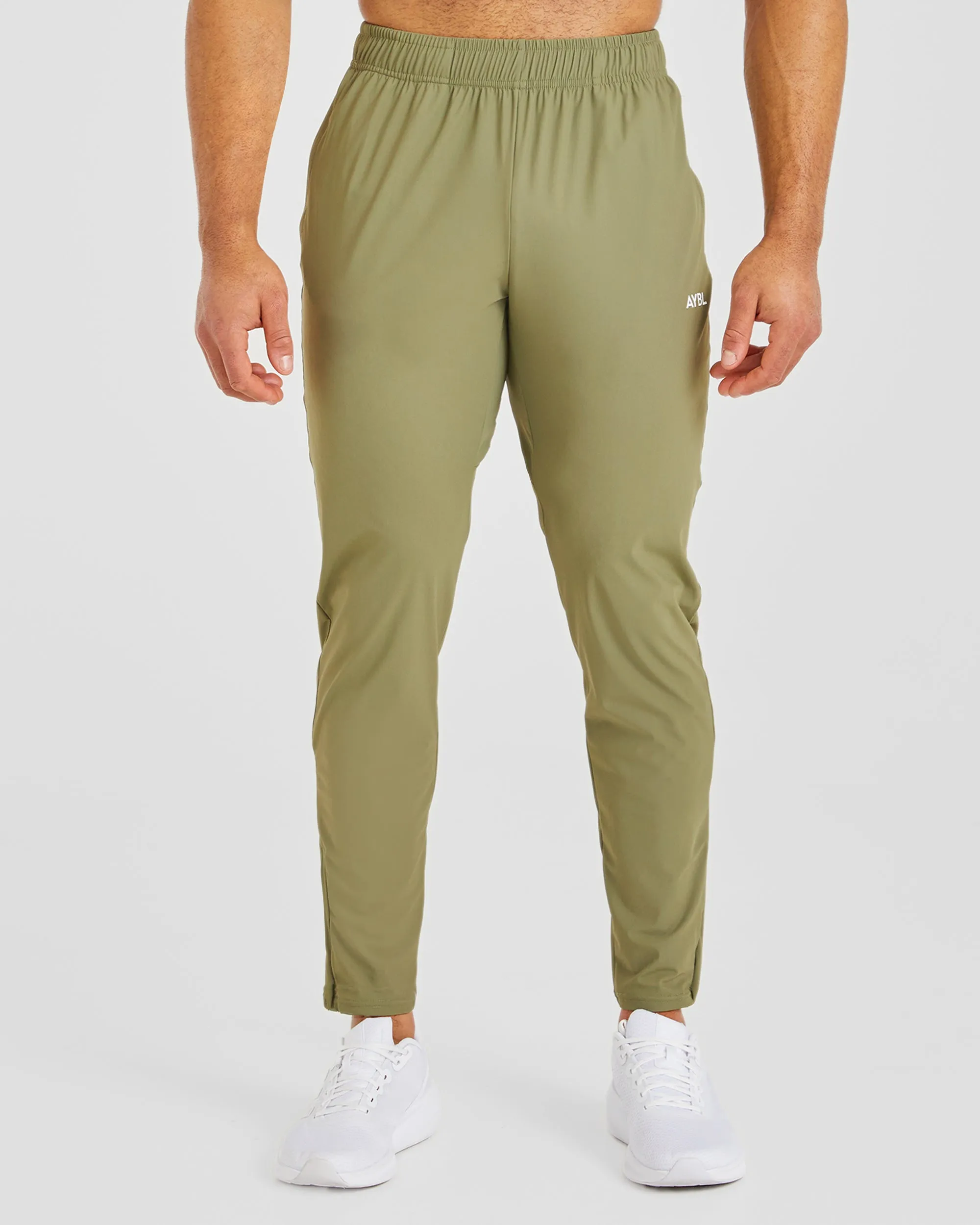 Ascend Zip Joggers - Olive Green