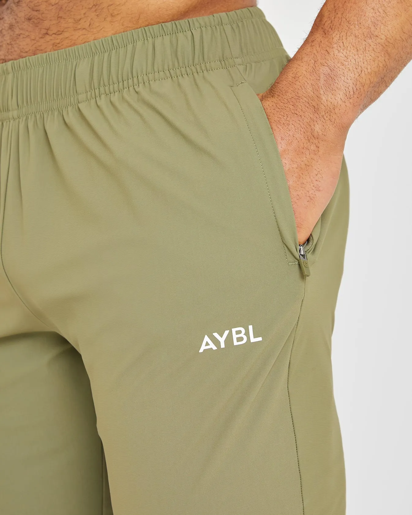 Ascend Zip Joggers - Olive Green