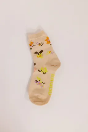 Baggu Crew Sock Tapestry Floral