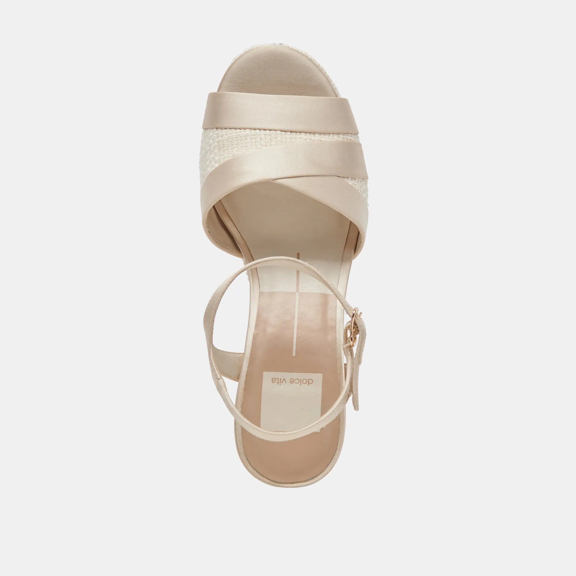 BAILY HEELS CREAM SATIN