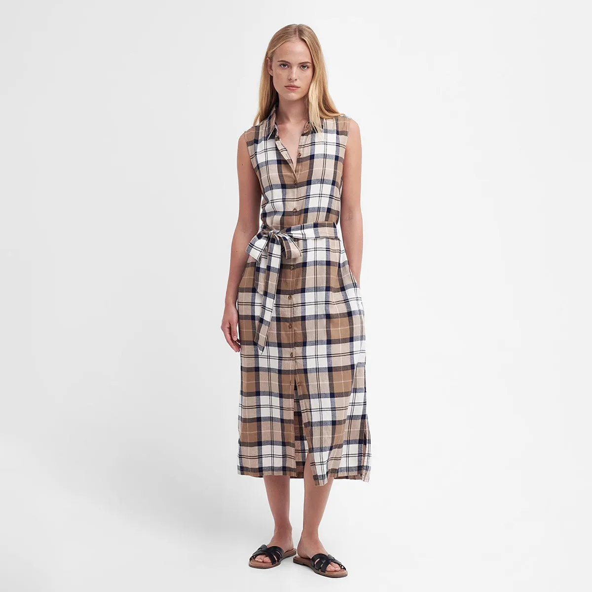 Barbour Women's Caroline Tartan Midi Dress