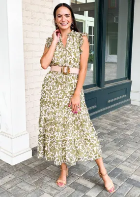 BB Dakota x Steve Madden Endless Scroll Midi Dress