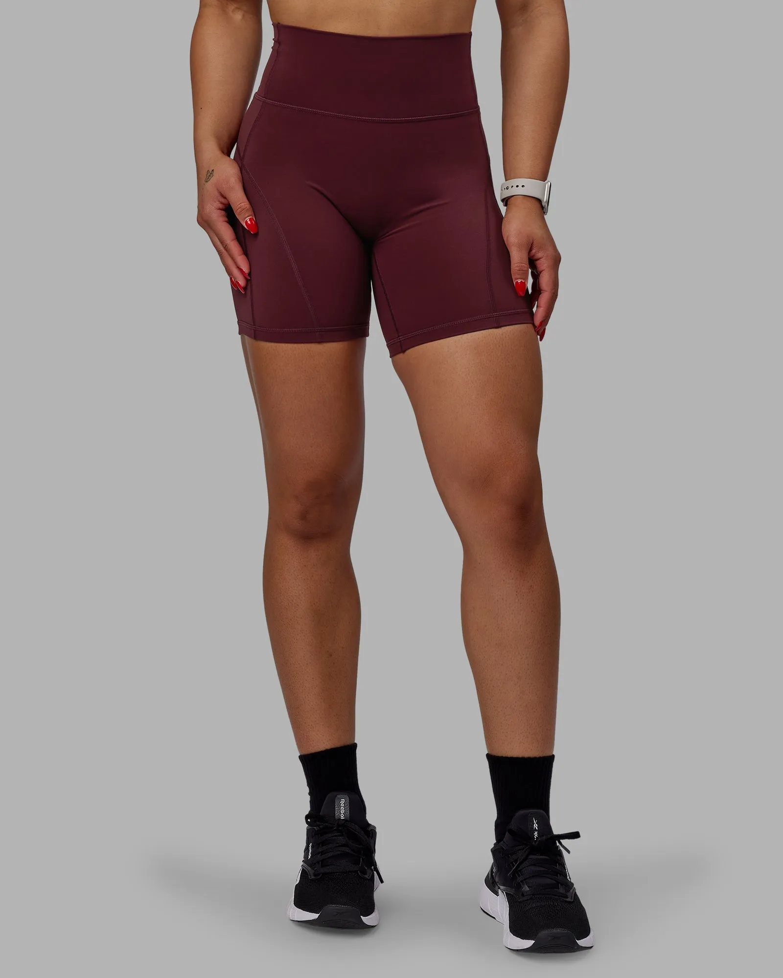 Bend Mid-Length Shorts - Dark Cherry