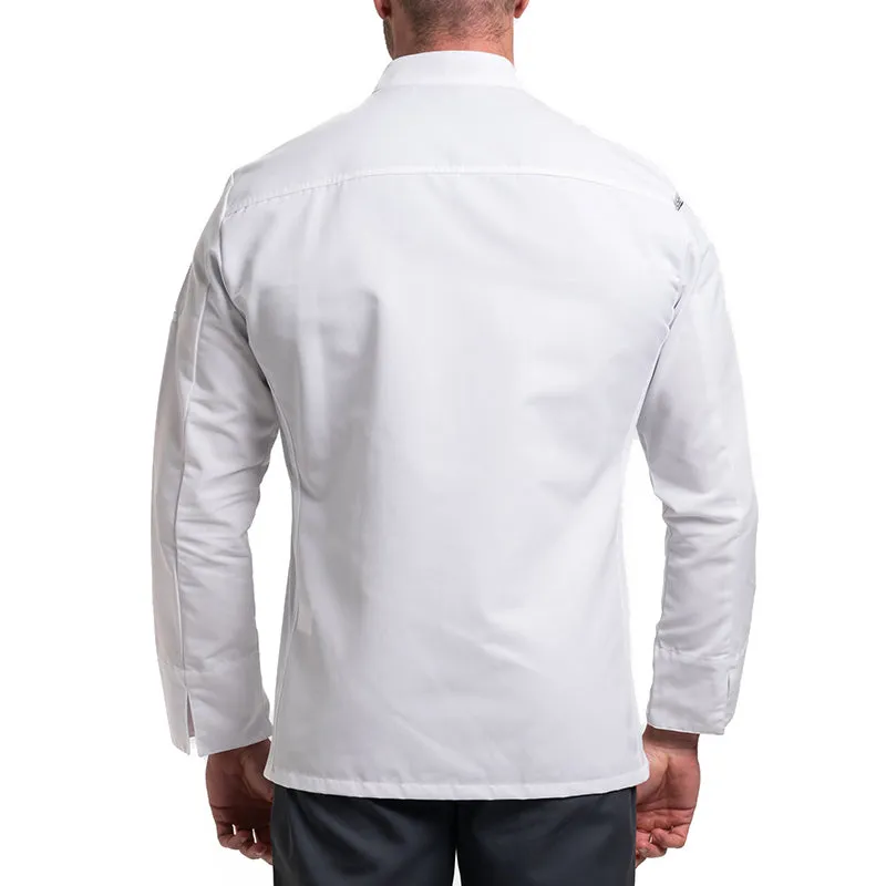 Berto White Long Sleeve Chef Coat - ROBUR