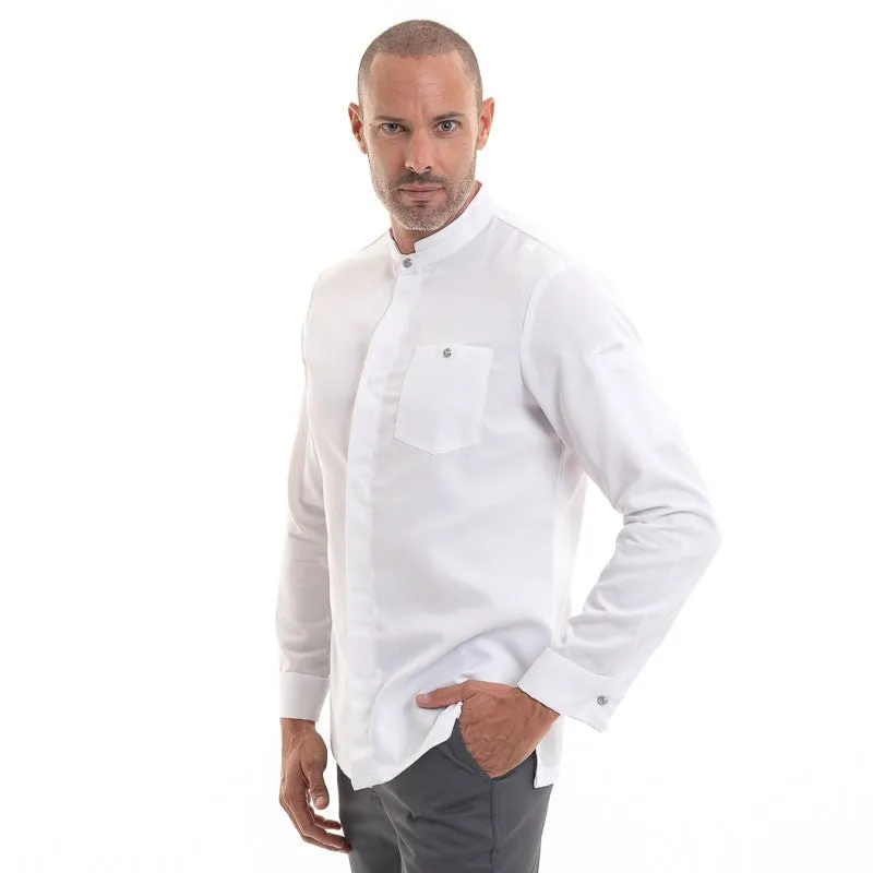 Berto White Long Sleeve Chef Coat - ROBUR