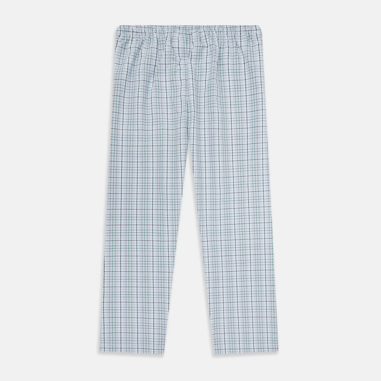 Blue and Green Multi Track Check Pyjama Trousers