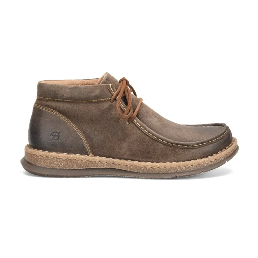 BORN BROCK 3 EYE CHUKKA BOOT TAUPE DISTRESSED - MENS