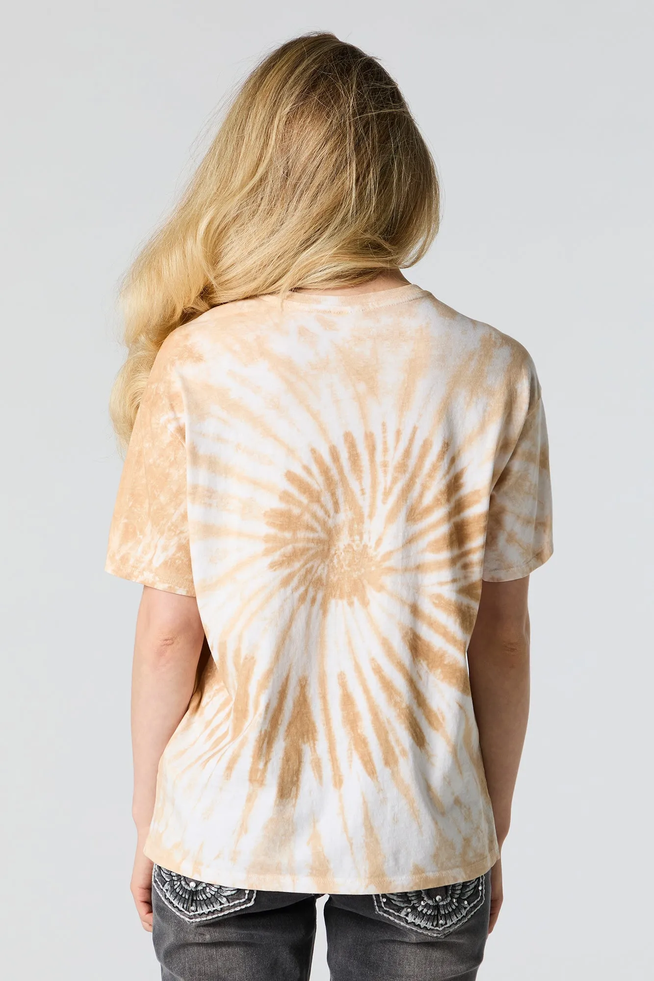 Born to Ride Graphic Tie-Dye T-Shirt