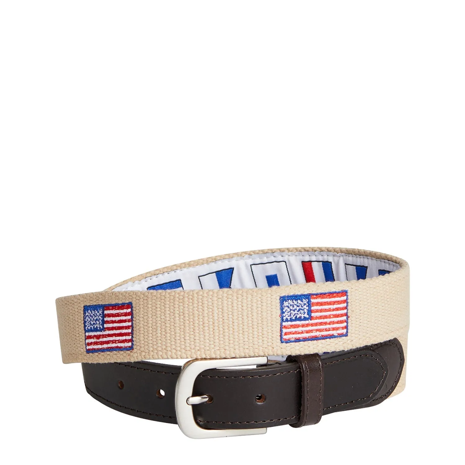 Bowsprit Belt Tan with American Flag