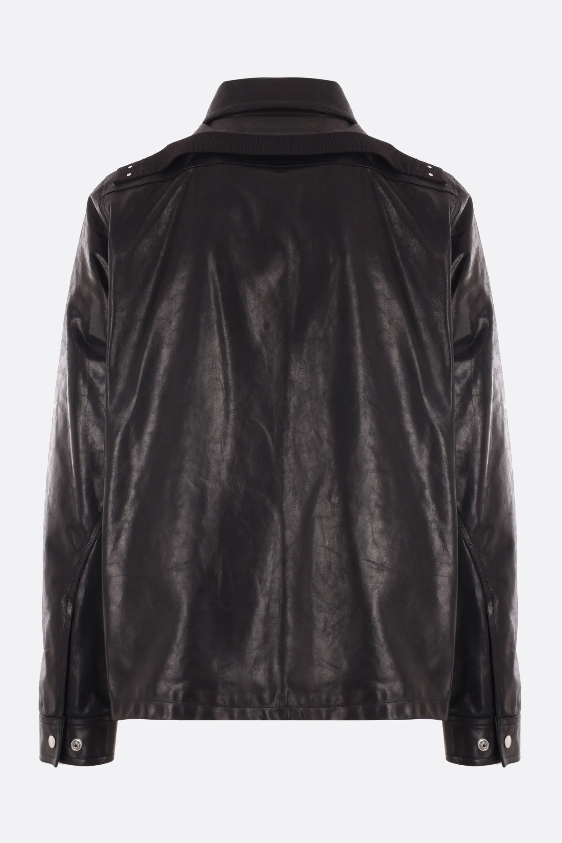 Brad leather full-zip jacket