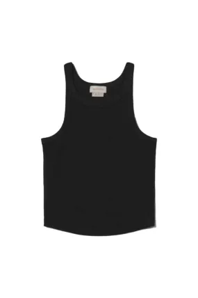 BRIXTON Women's Organic Rib High Neck Tank Black