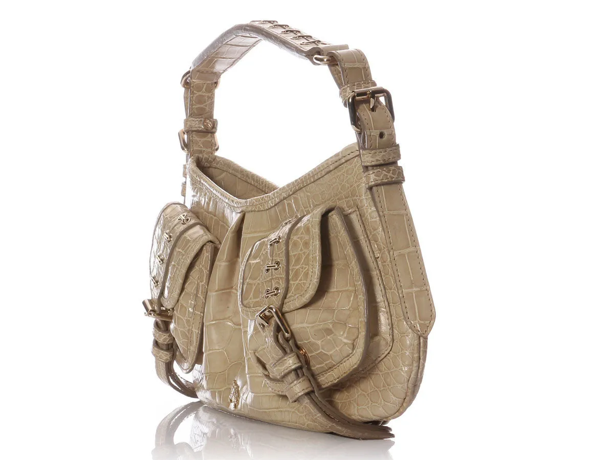 Burberry Alligator Trench Shoulder Bag