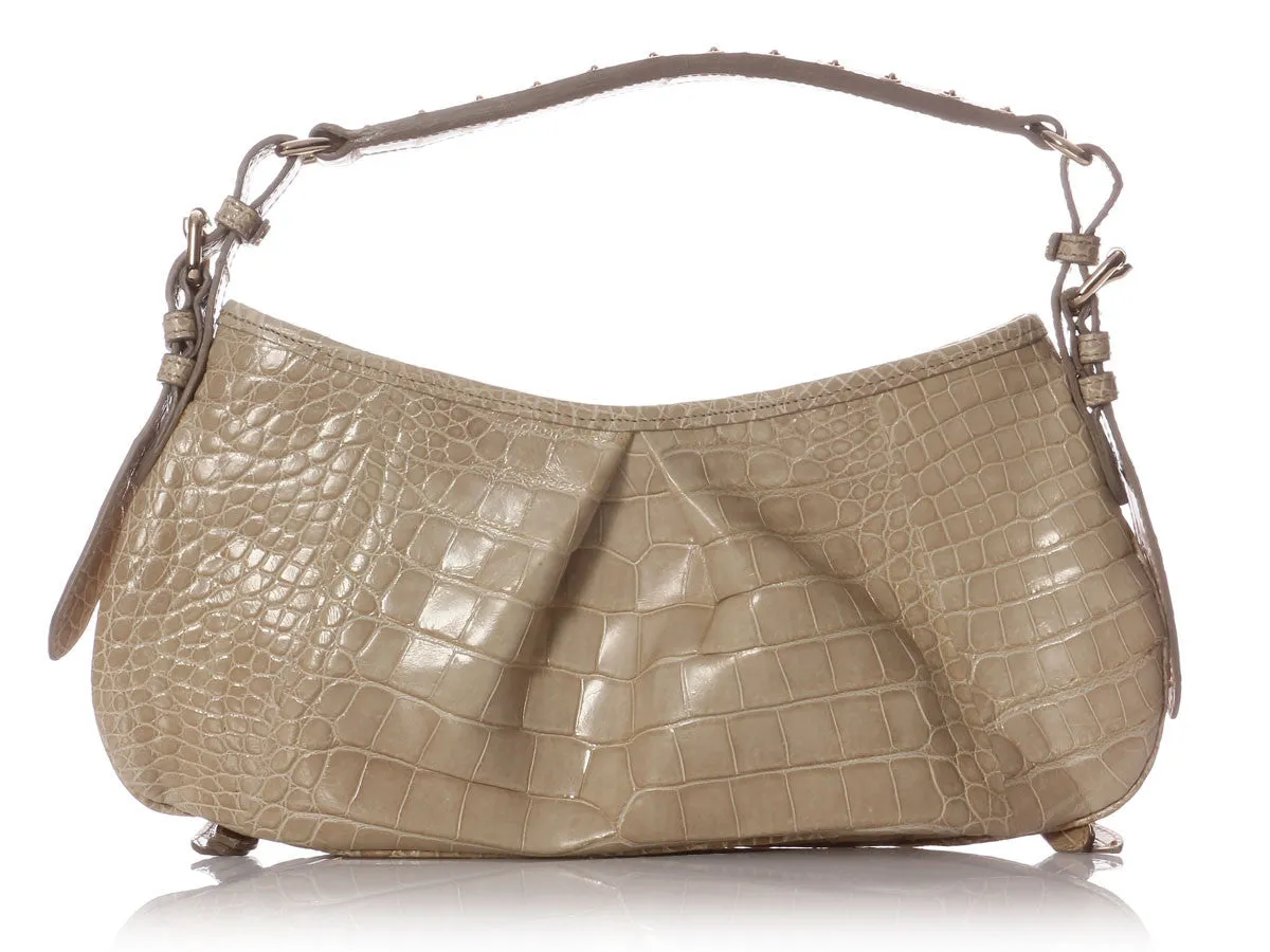 Burberry Alligator Trench Shoulder Bag