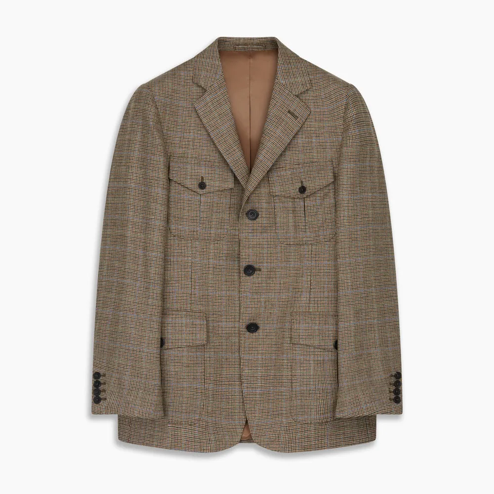 Byron Wool Check Travel Jacket