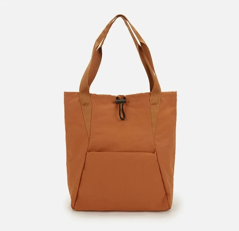 Canvas Shoulder Tote Bag with Wide Strap