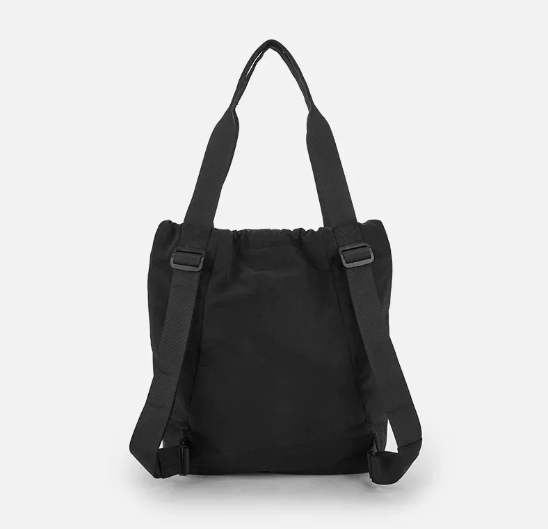 Canvas Shoulder Tote Bag with Wide Strap