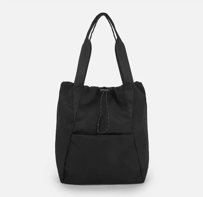 Canvas Shoulder Tote Bag with Wide Strap