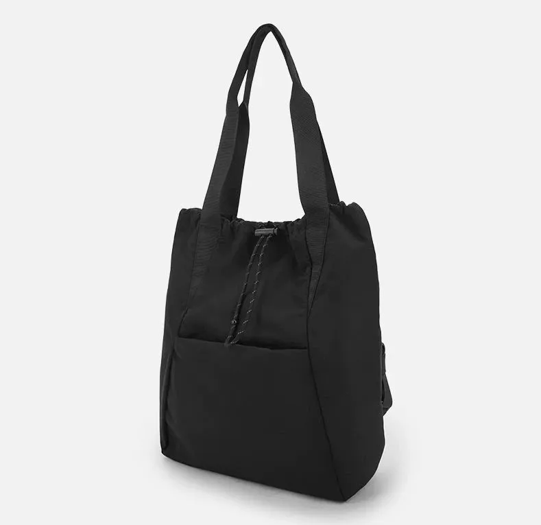 Canvas Shoulder Tote Bag with Wide Strap