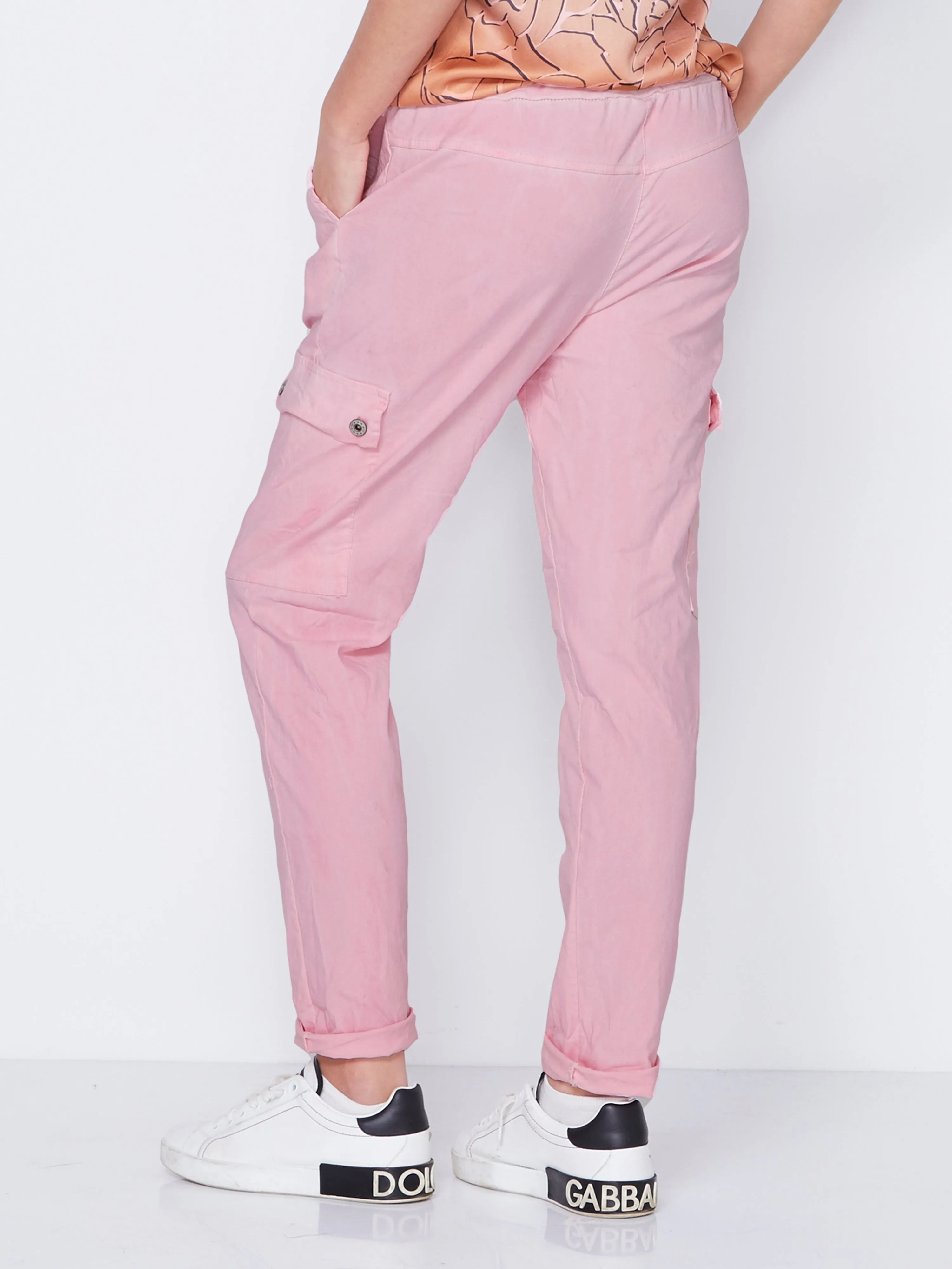 CARMEN cargo trousers - Pink Mist