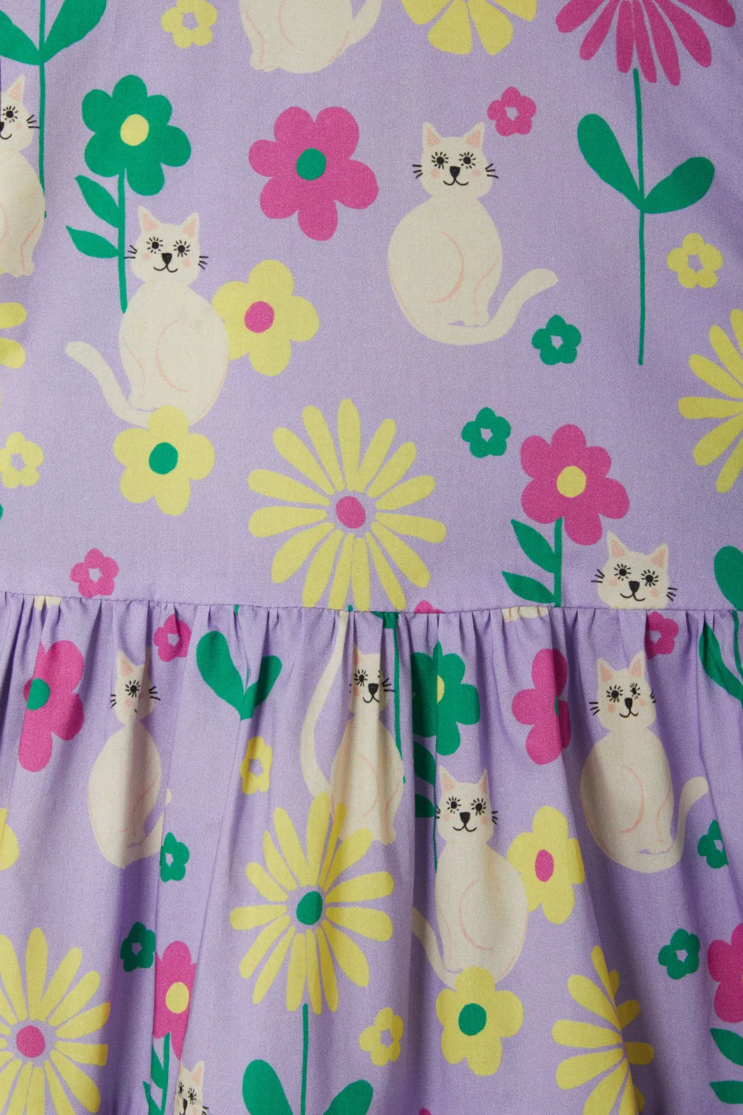 Cat Flower Kids Dress