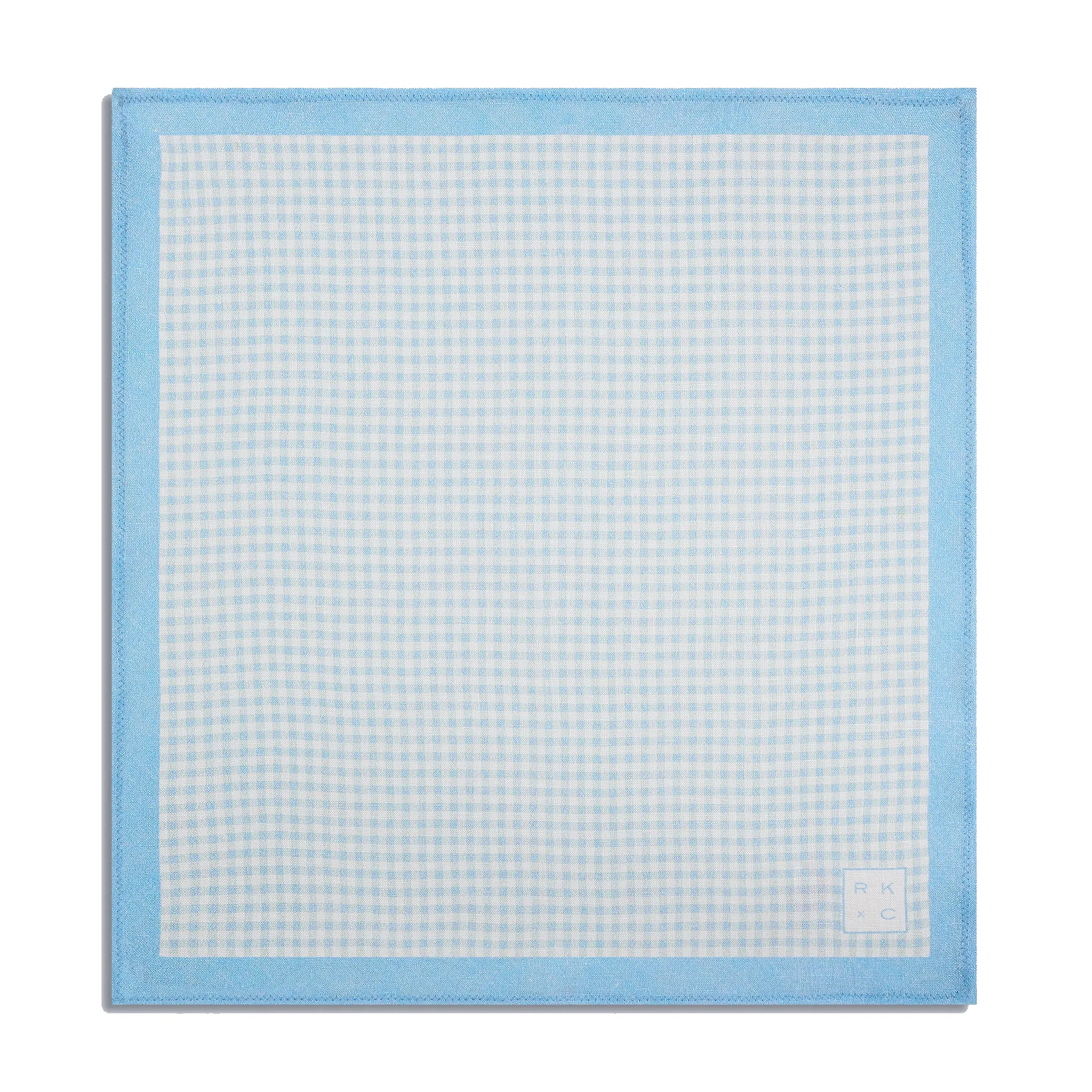 Chokore Checkered Past (Blue) - Pocket Square & Blue Silk Tie - Solids range