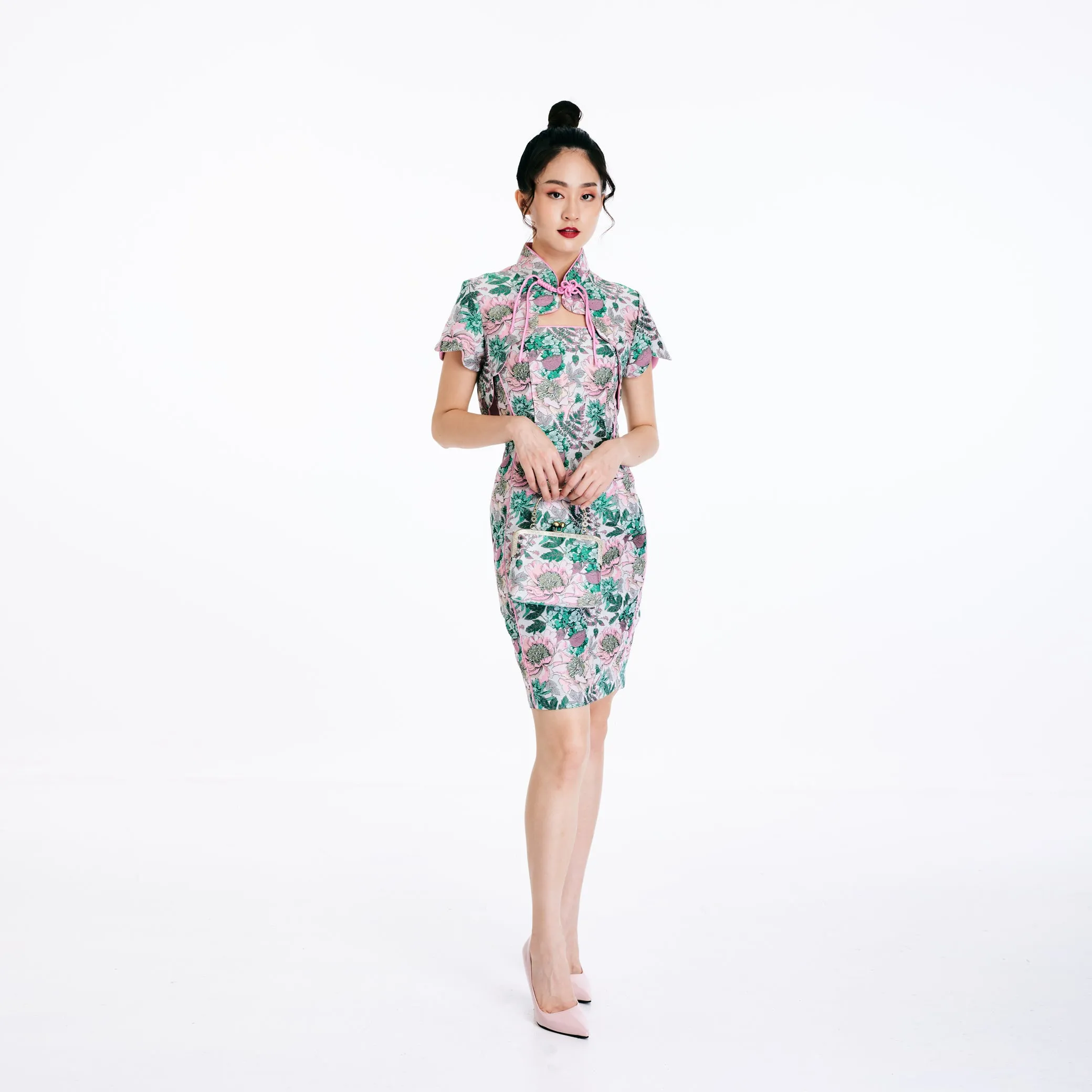 Chun Chun 2pcs Qipao Dress