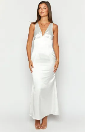 Clara White Maxi Dress