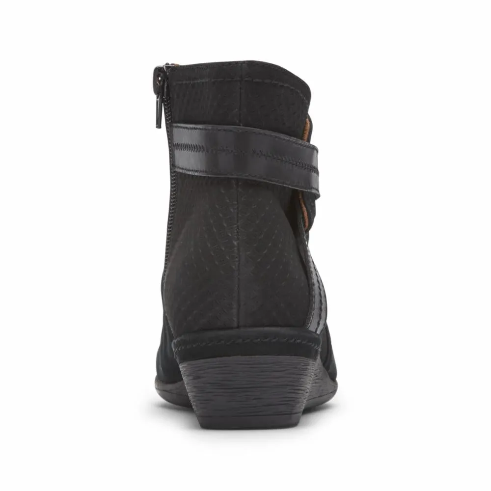 Cobb Hill DEVYN ROUCHED BLACK NUBUCK