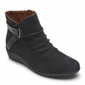 Cobb Hill DEVYN ROUCHED BLACK NUBUCK