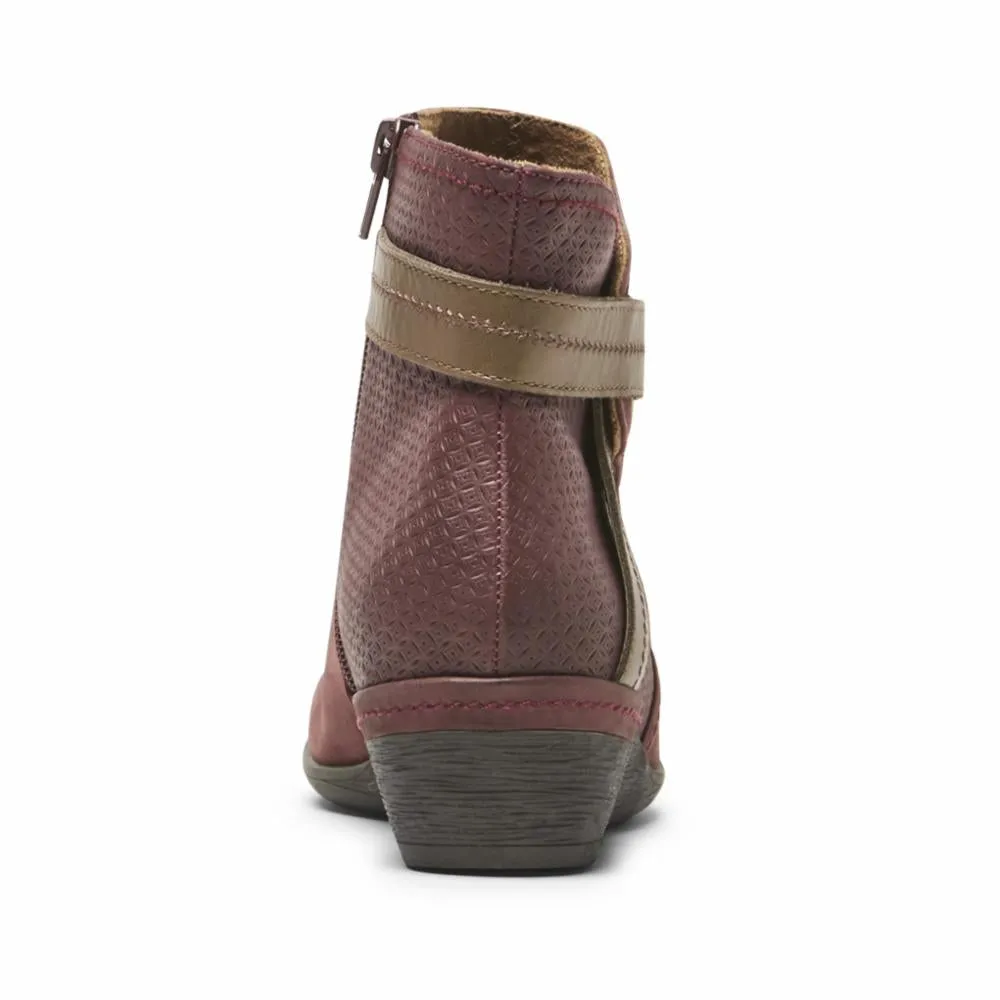 Cobb Hill DEVYN ROUCHED RED NUBUCK