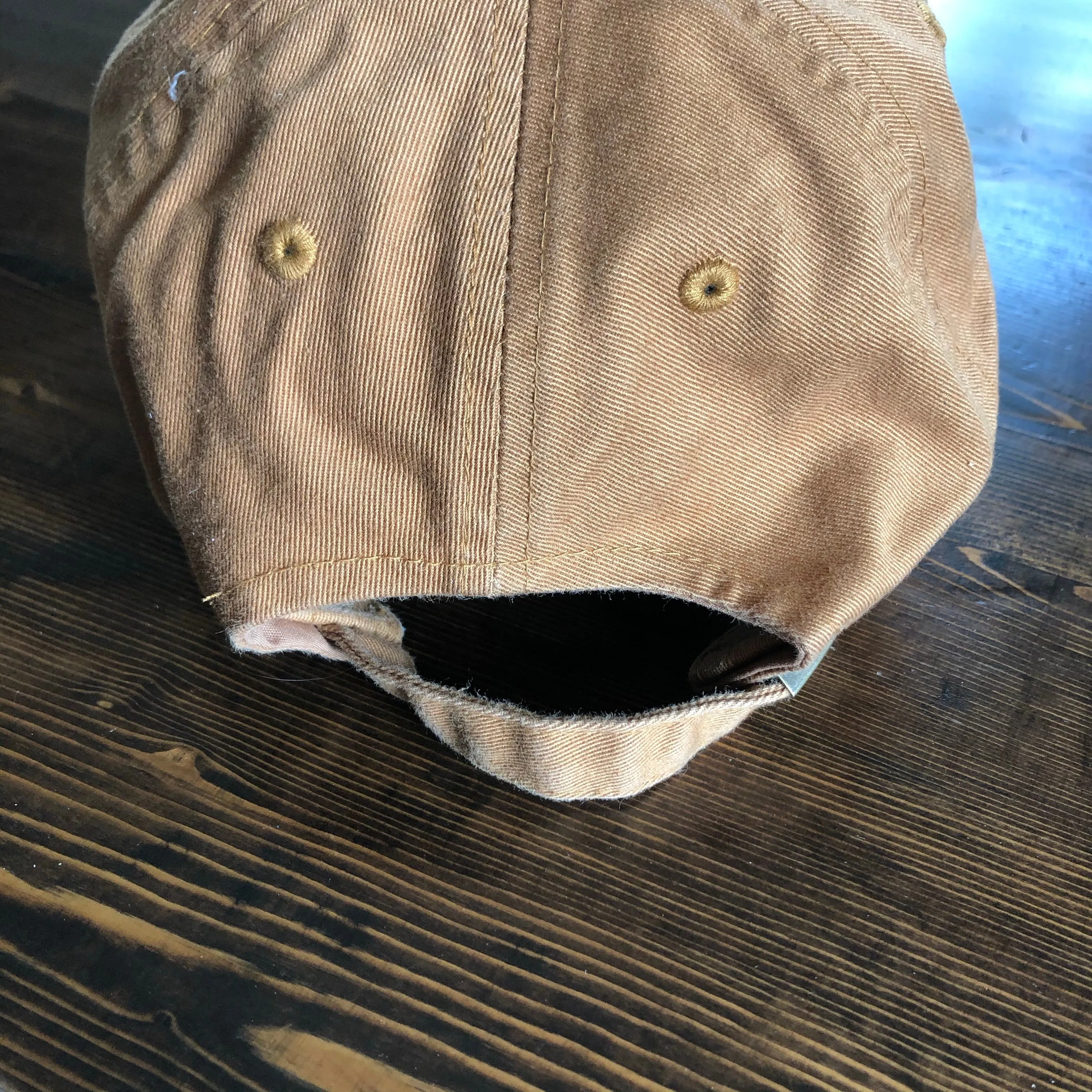 Cognac Colored Distressed Hat - LV