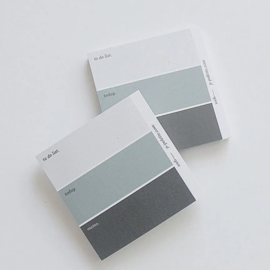 Colour Palette Memo Pad - Black