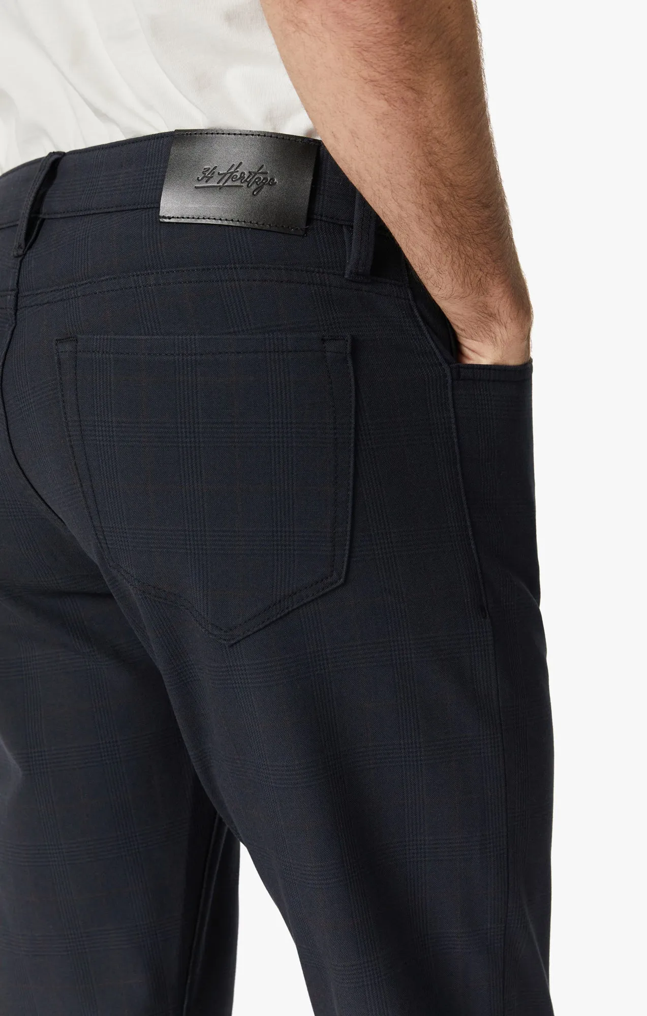 Cool Tapered Leg Pants In Navy Elite Check