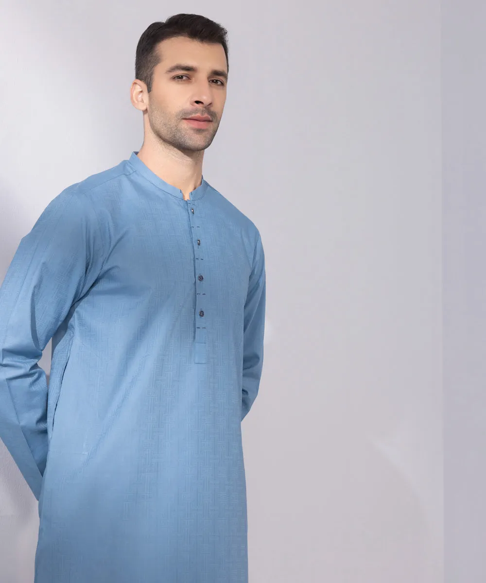 Cotton Jacquard Kurta