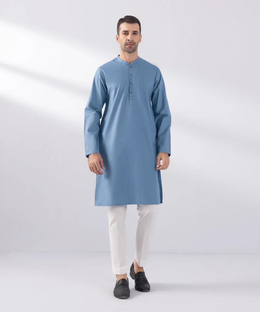 Cotton Jacquard Kurta