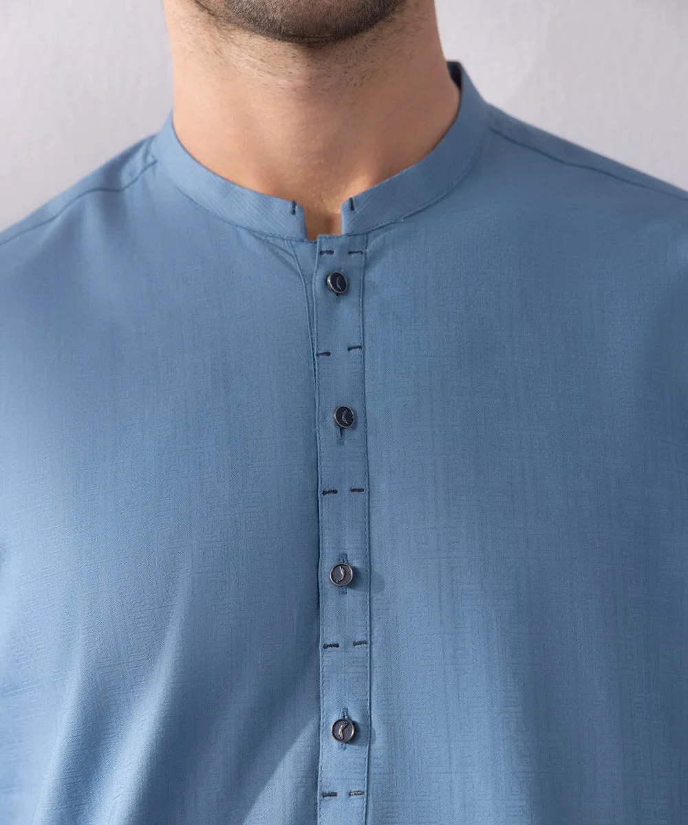 Cotton Jacquard Kurta