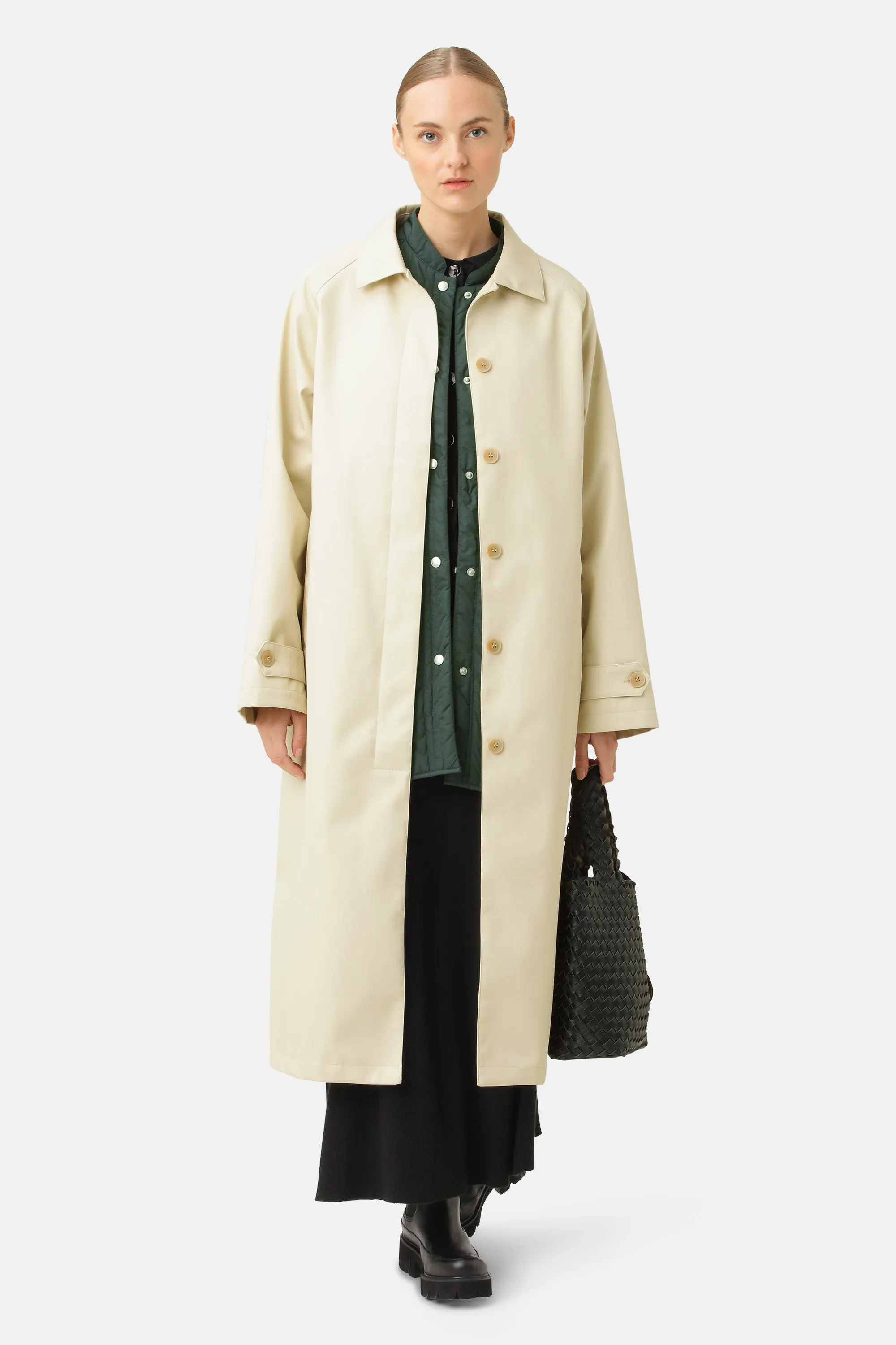 Cotton raincoat - Bleached Sand